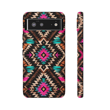 Neon Aztec Rug Tough Case