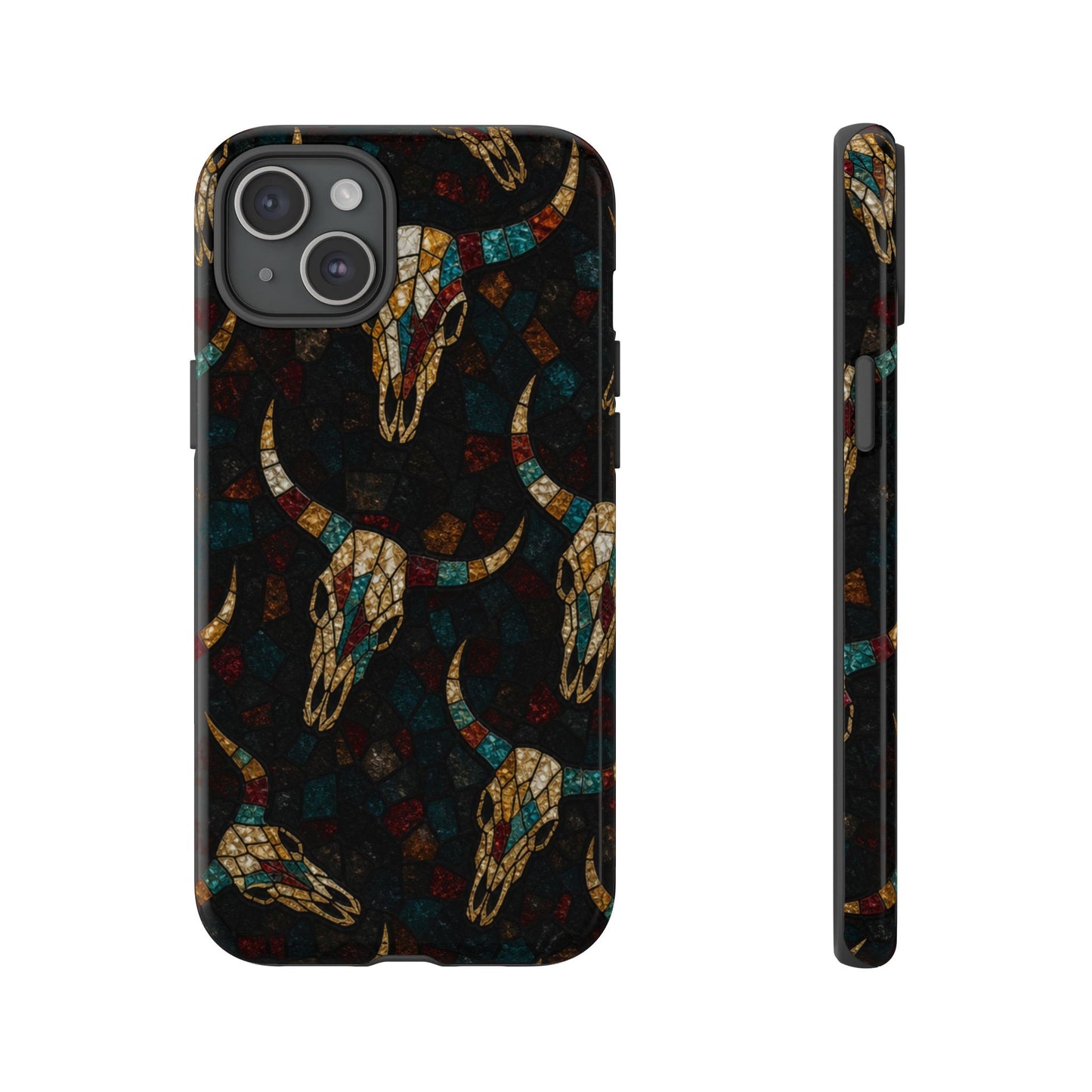 Stained Bull Skull Tough Case