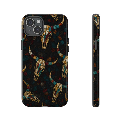 Stained Bull Skull Tough Case