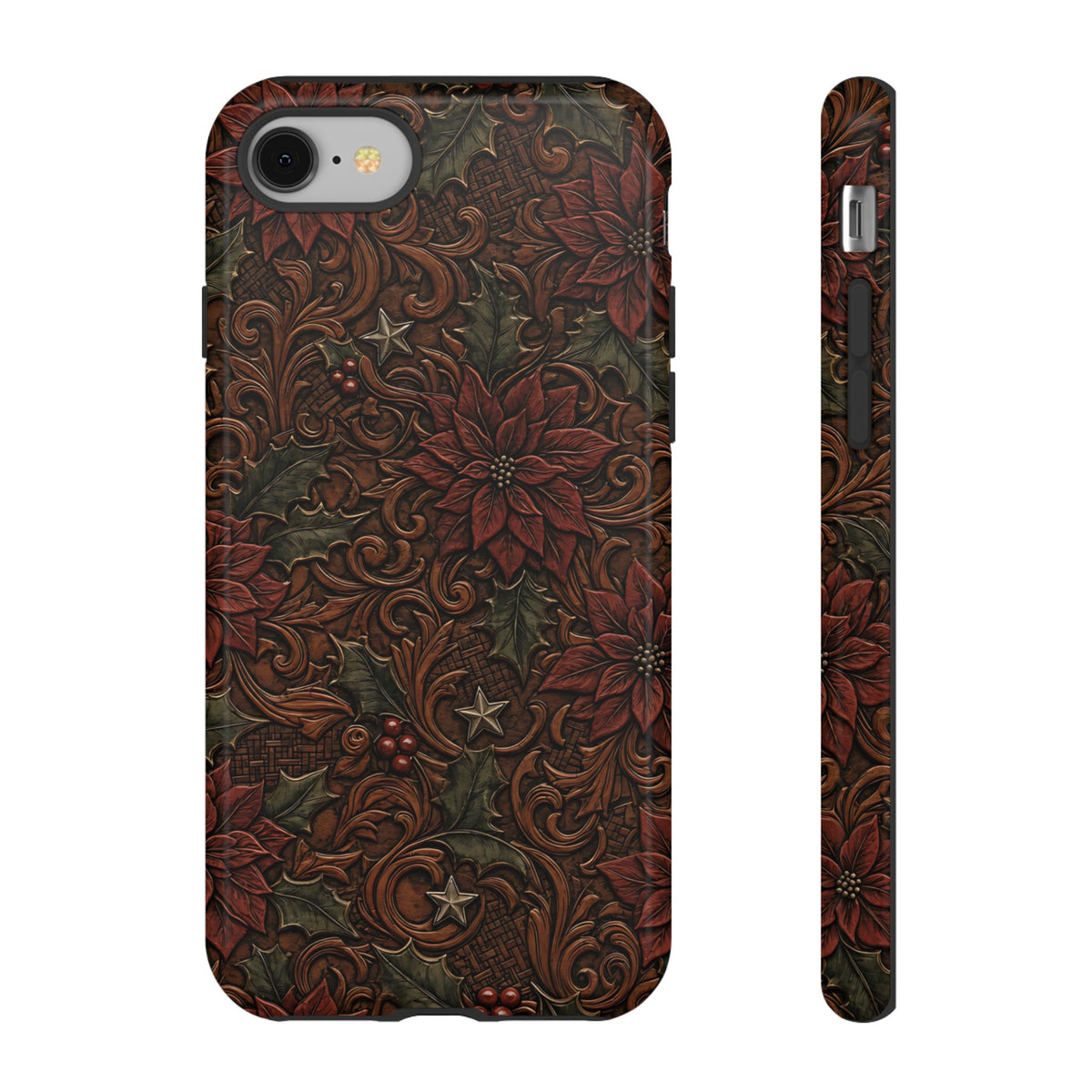 Tooled Poinsettia Tough Case