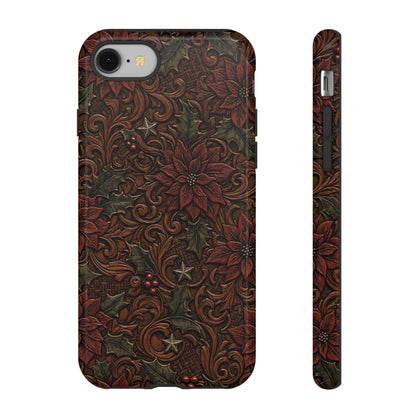 Tooled Poinsettia Tough Case