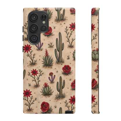 Red Bloom Desert Tough Case