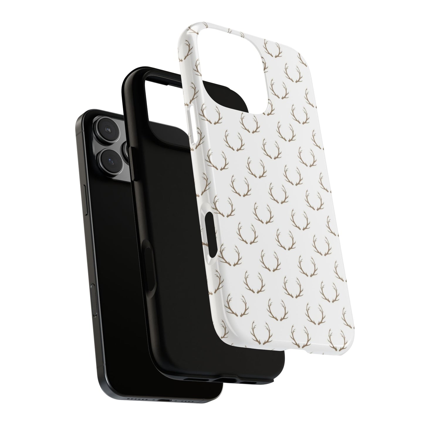 White Antlers Tough Phone Case