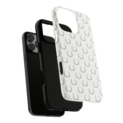 White Antlers Tough Phone Case