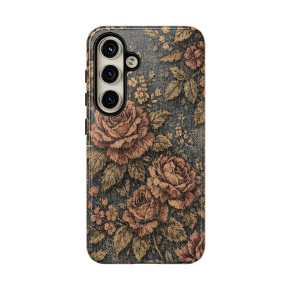 Denim Blooms Tough Case