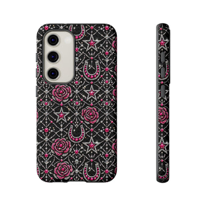 Rhinestone Rose Tough Case