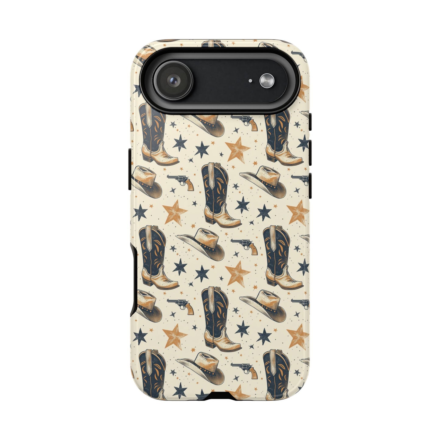 Black Gold Boots Tough Phone Case