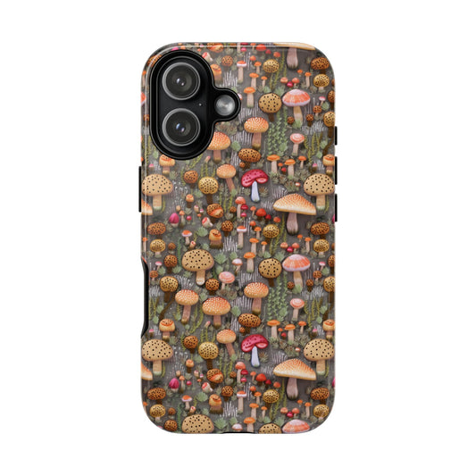 Pink Mushroom Tough Phone Case