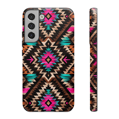 Neon Aztec Rug Tough Case