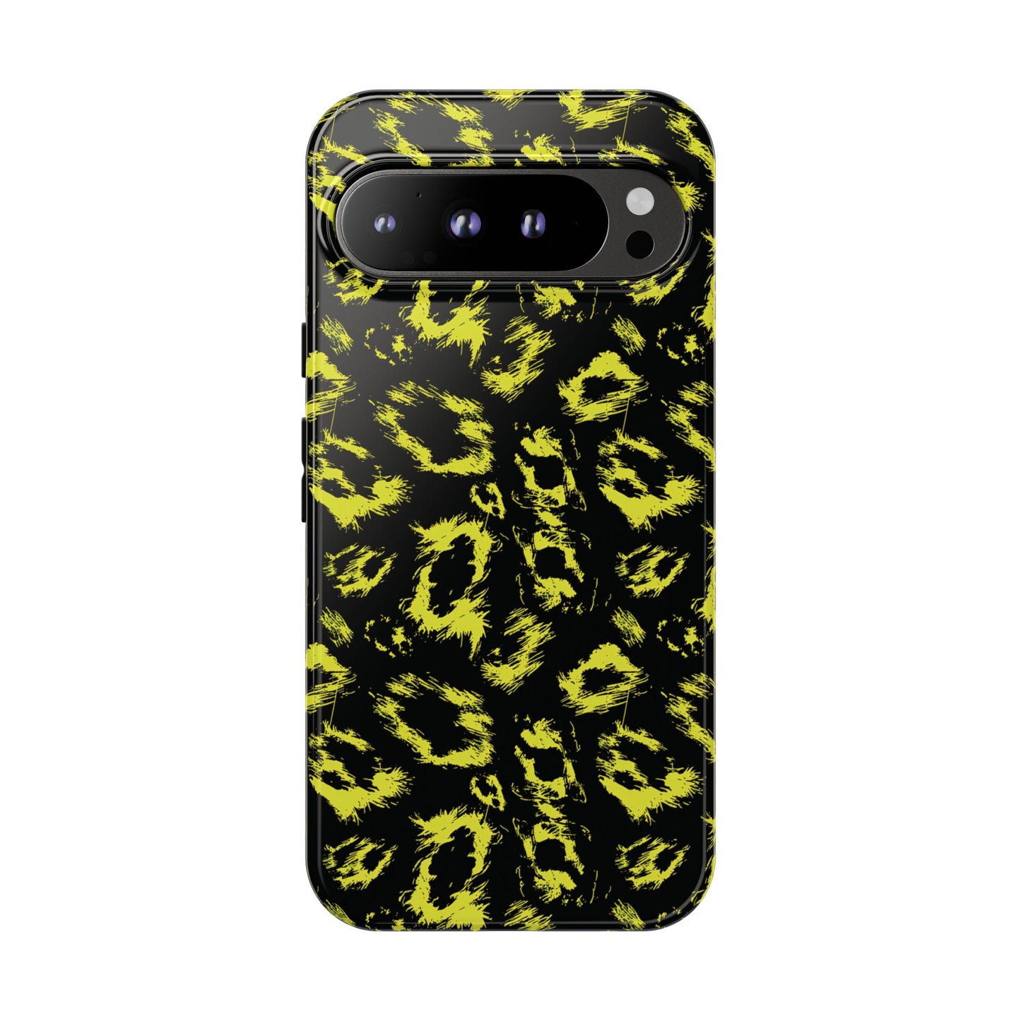 Neon Yellow Leopard Phone Case