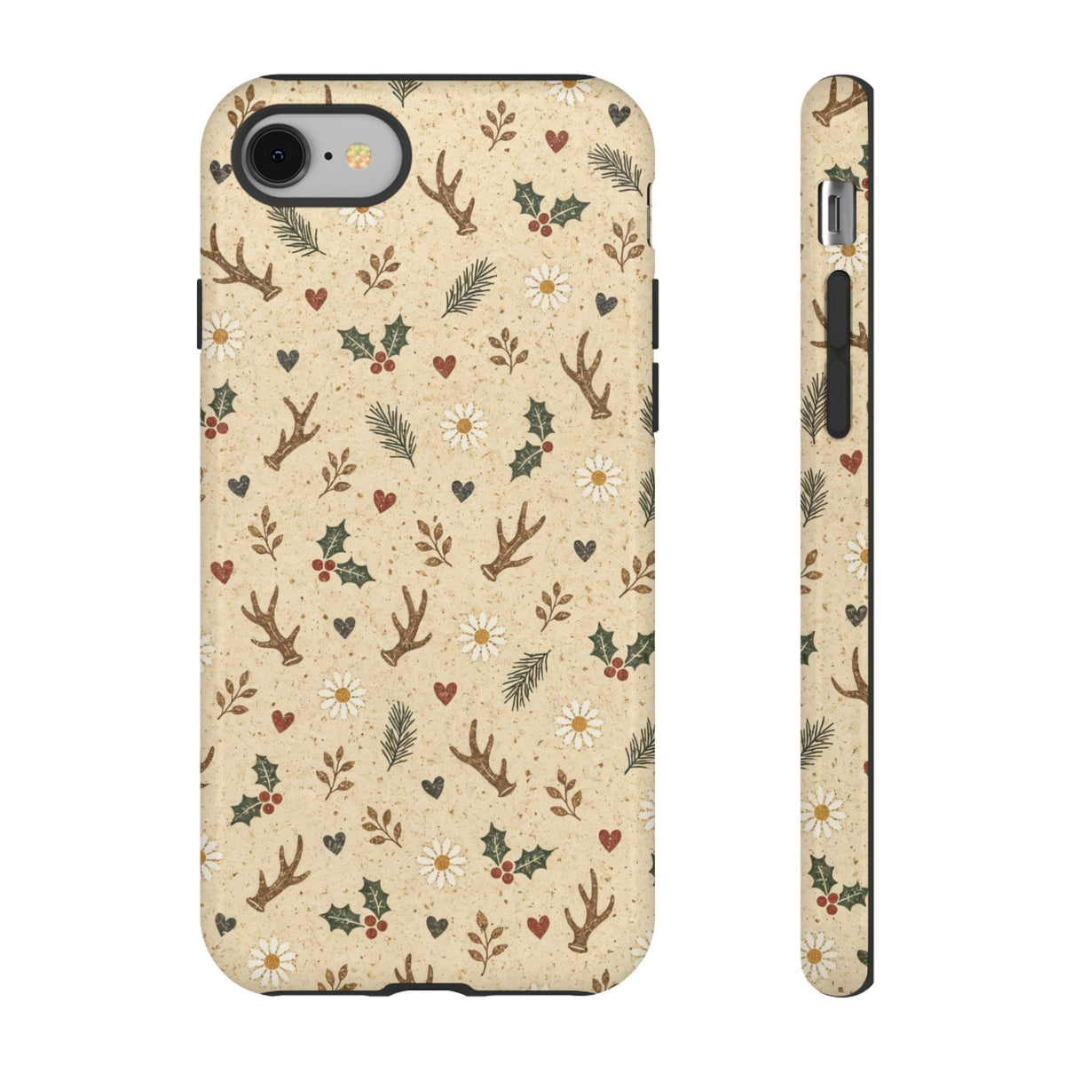 Antler Daisies Christmas Tough Case