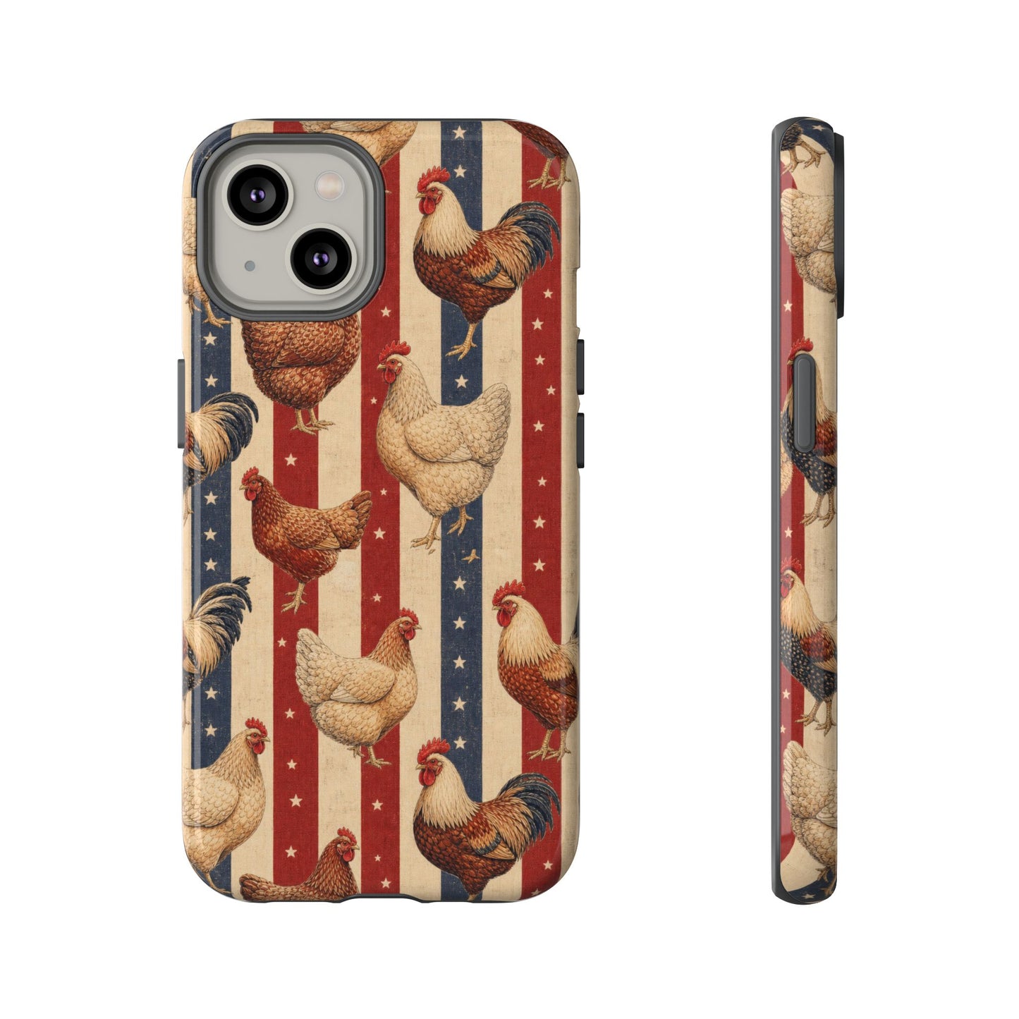 Chickens and Stripes Tough Case