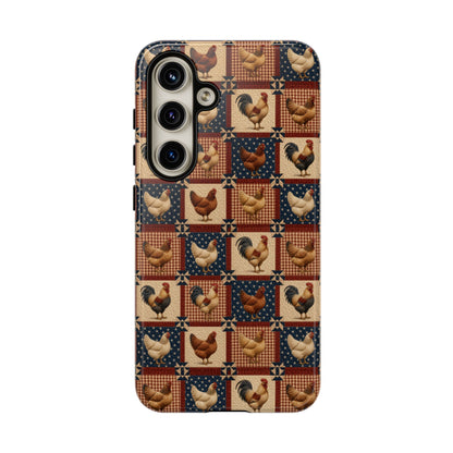 Patriotic Chicken Patchwork Tough Case