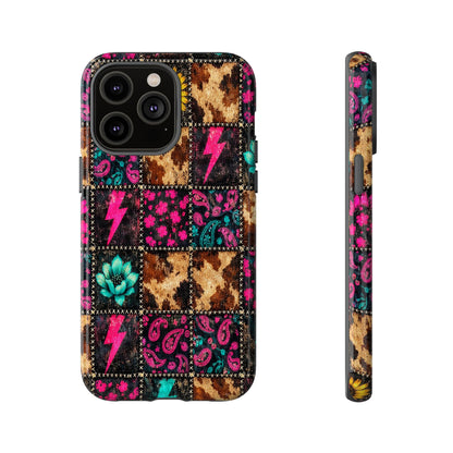 Neon Patchwork Tough Case