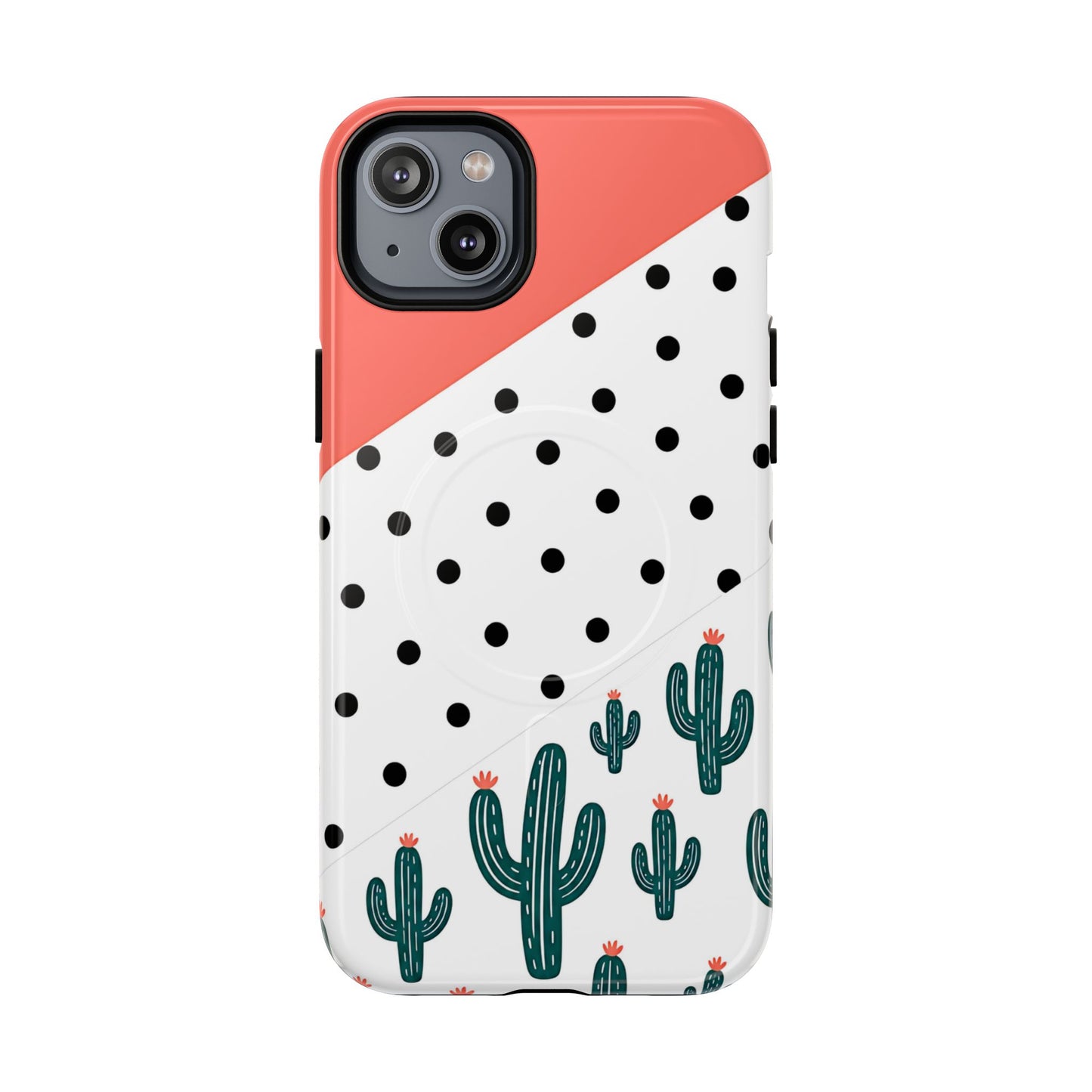 Polka Dot Cactus Magnetic Case