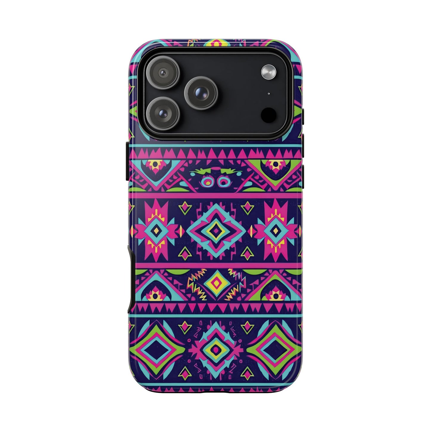 Neon Aztec Tough Phone Case