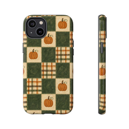 Pumpkin Check Quilt Tough Case