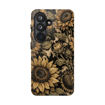 Cowhide Sunflowers Tough Case