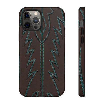 Boot Closeup Brown Turquoise Tough Case