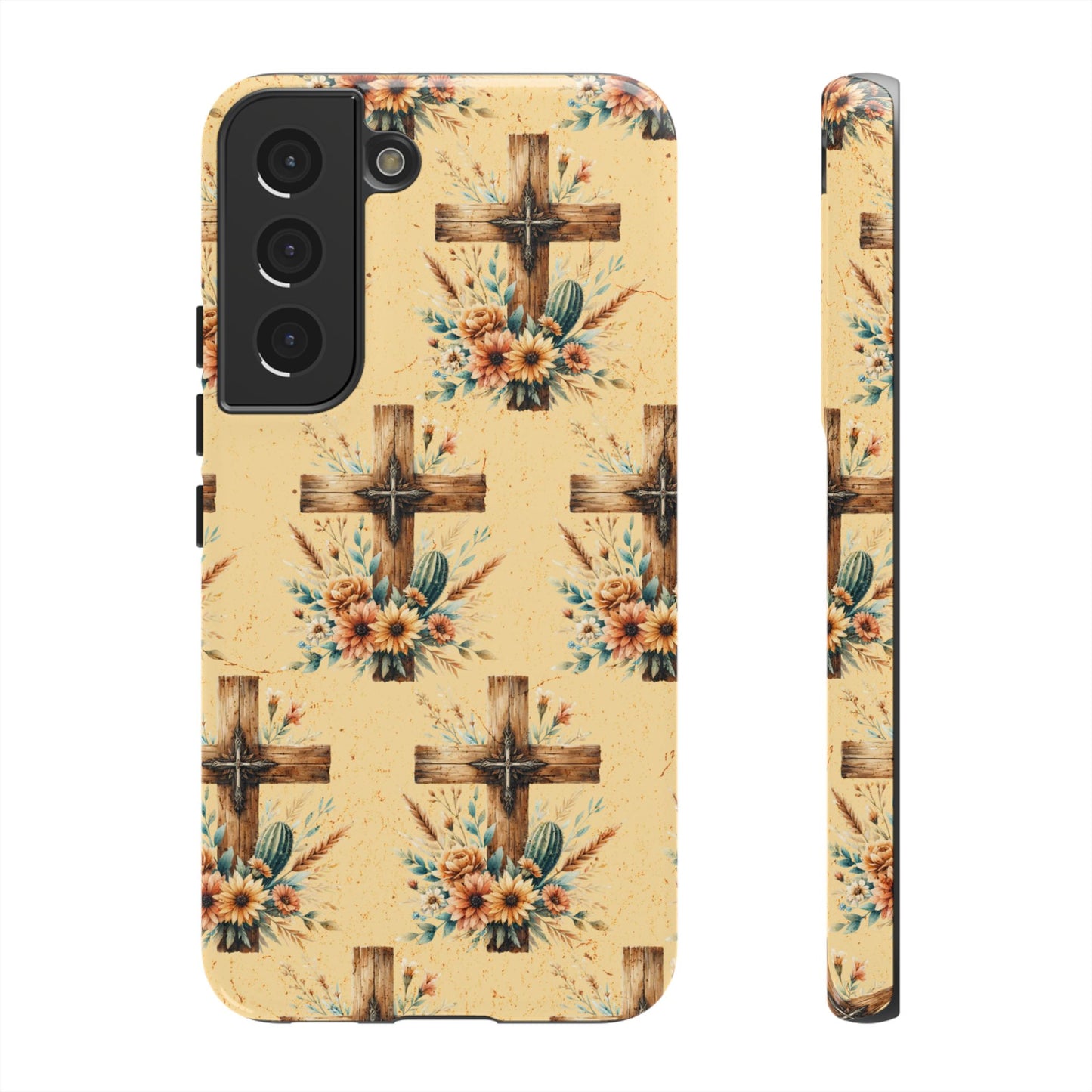 Floral Crosses Tough Case