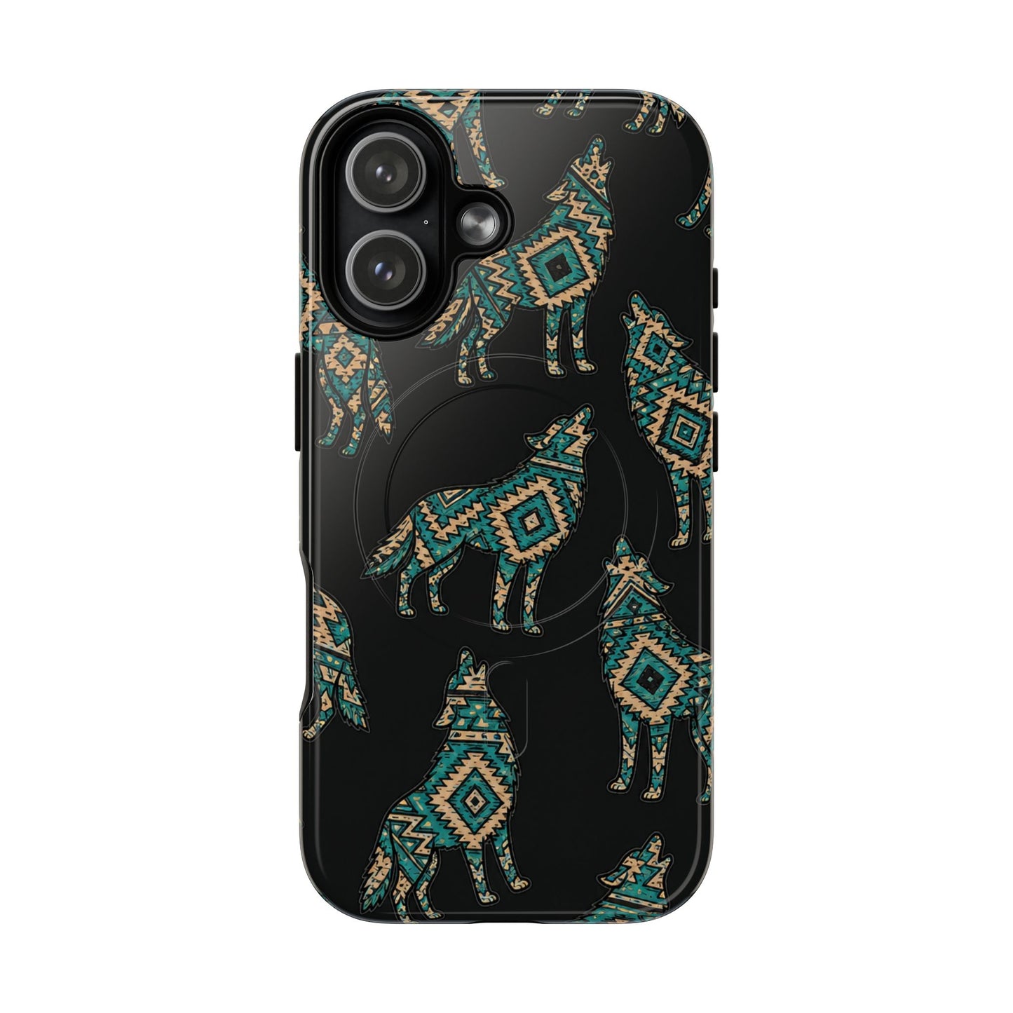 Turquoise Wolf Magnetic Case