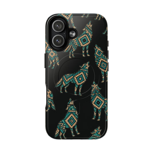 Turquoise Wolf Magnetic Case