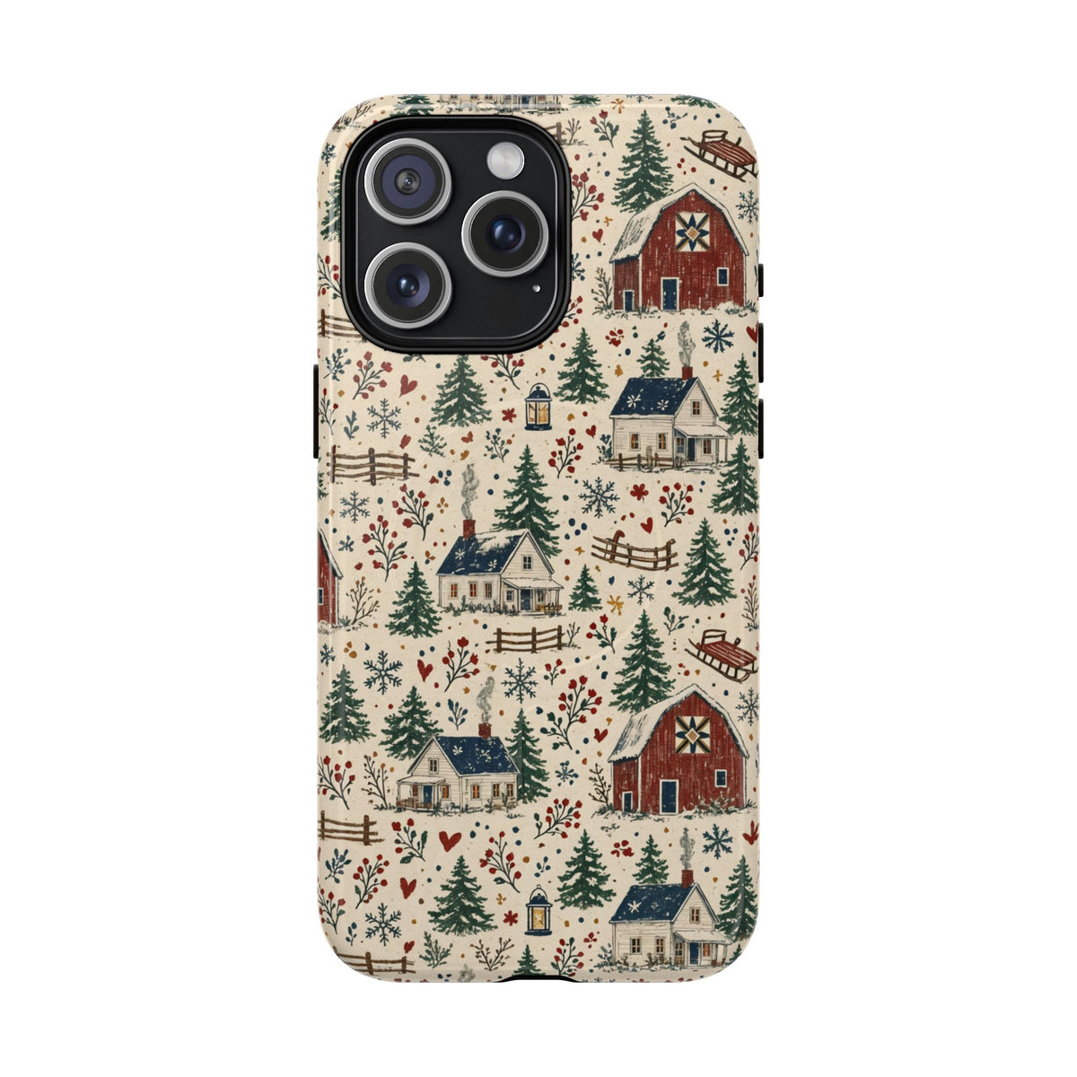 Snowy Farmstead Magnetic Case