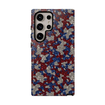 USA Cowhide Glitter Tough Case