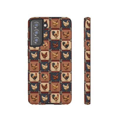Patriotic Chicken Patchwork Tough Case
