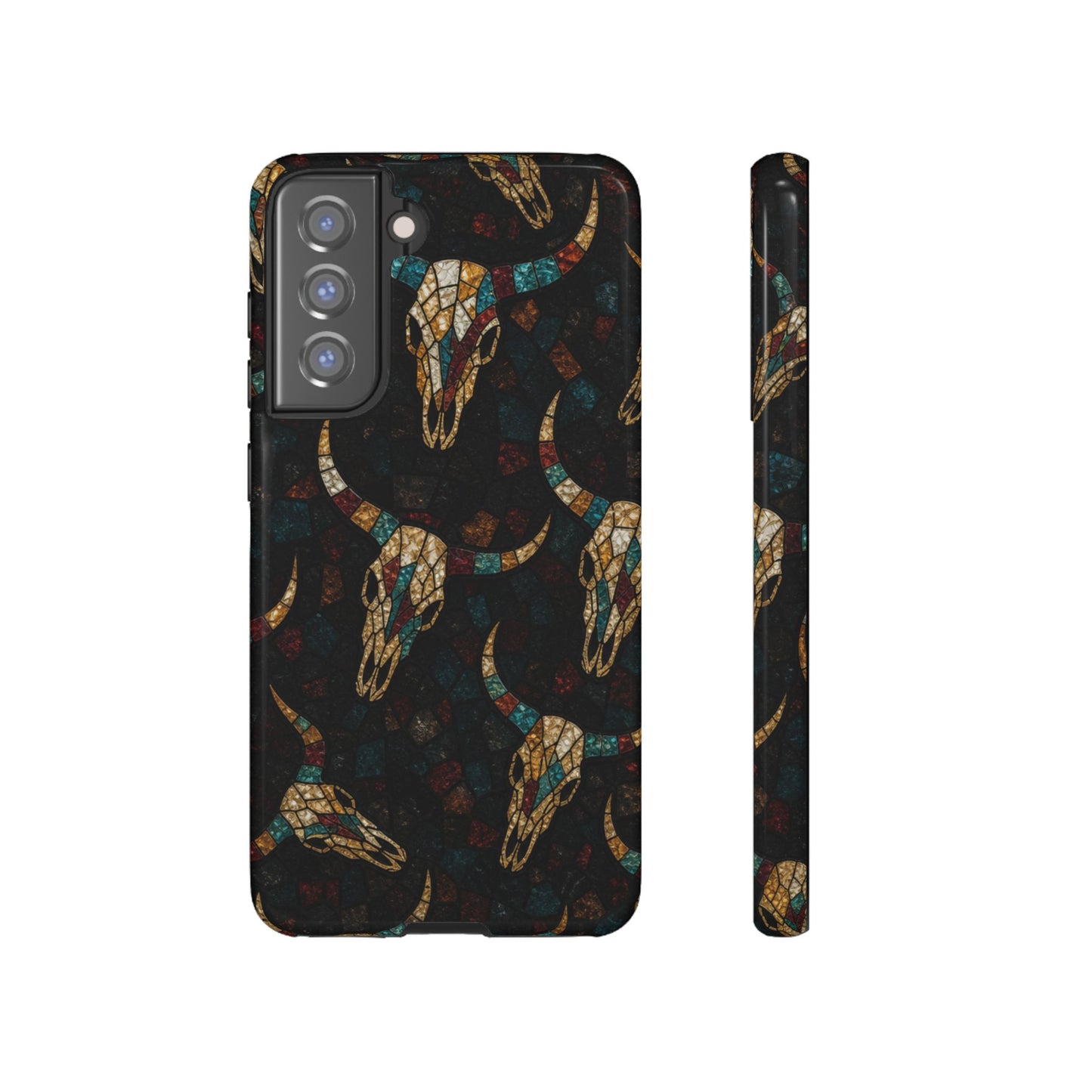 Stained Bull Skull Tough Case