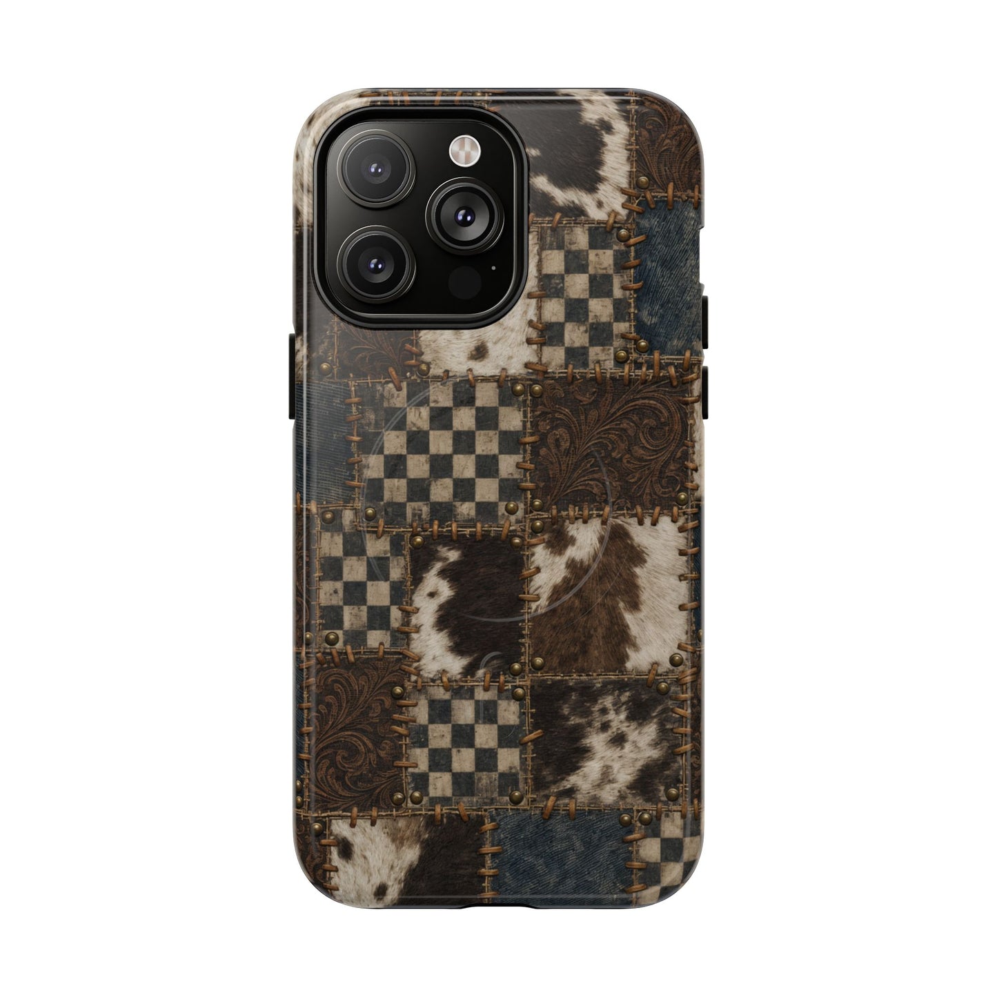 Tooled Patchwork Magnetic Case