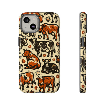 Retro Cows Tough Case