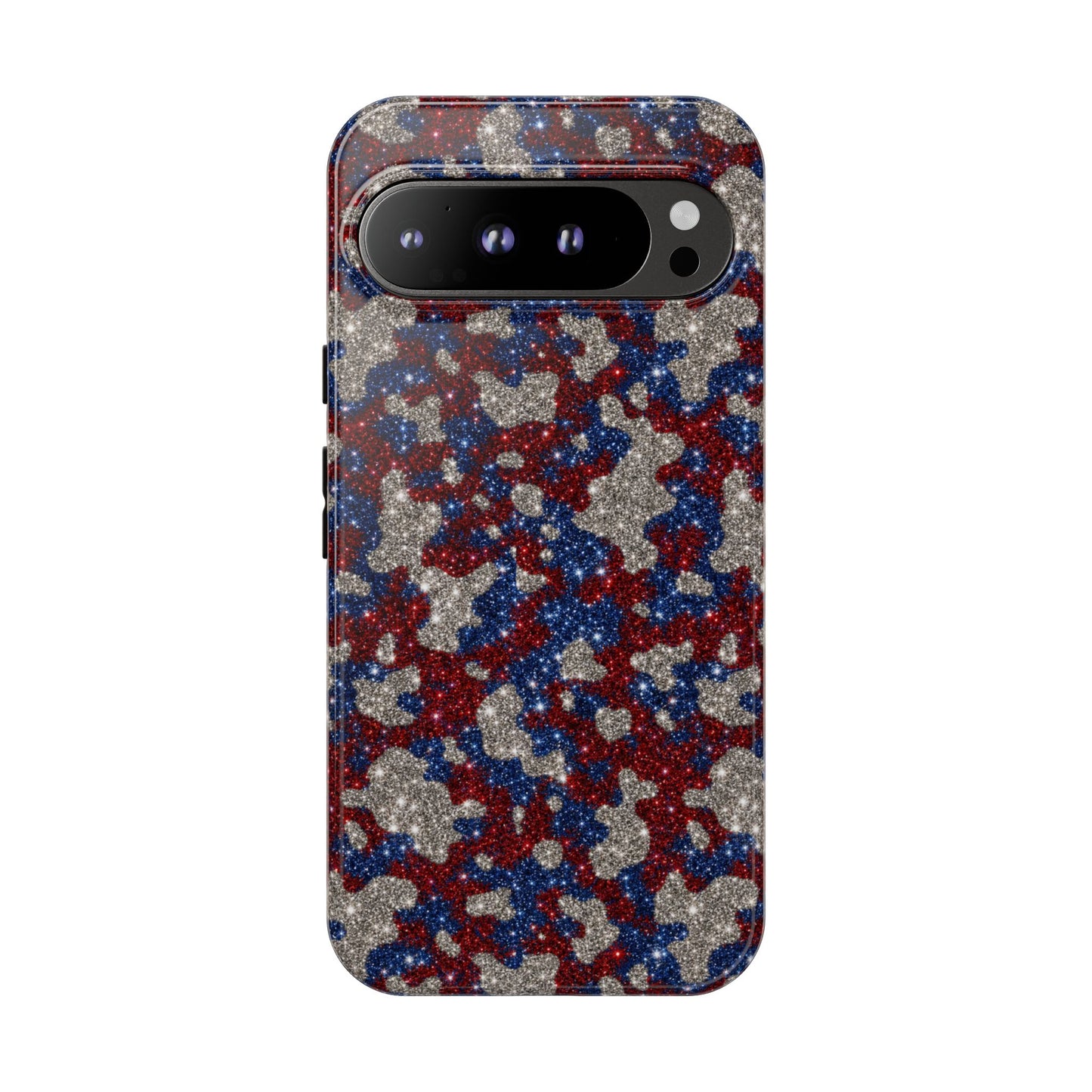 USA Cowhide Glitter Tough Case