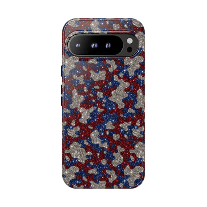 USA Cowhide Glitter Tough Case