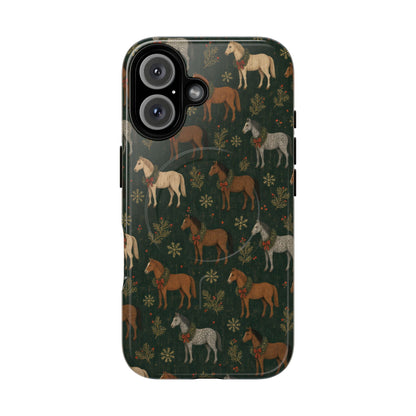 Wreath Horses Magnetic Case