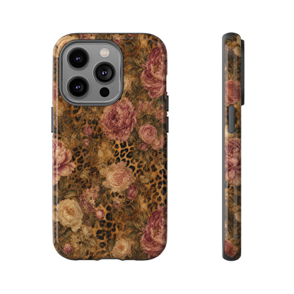 Leopard Floral Tough Case