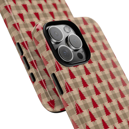 Plaid Tree Tough Phone Case