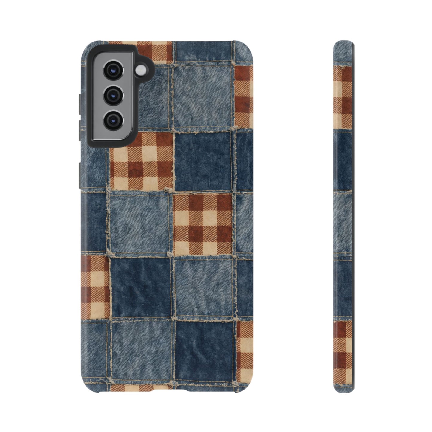 Denim Patchwork Tough Case