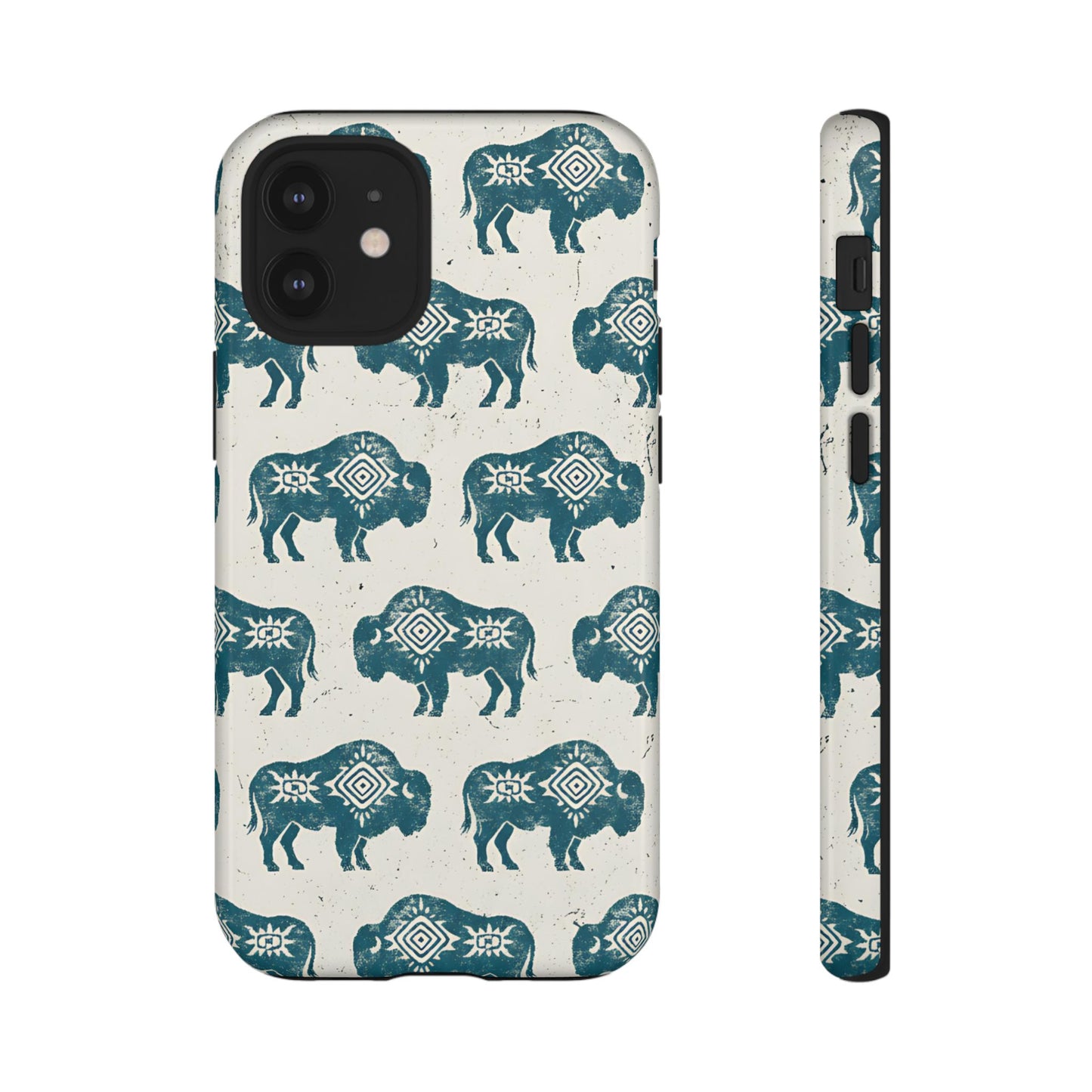 Teal Aztec Buffalo Tough Case