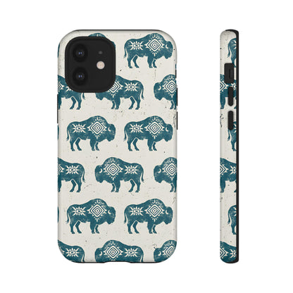 Teal Aztec Buffalo Tough Case