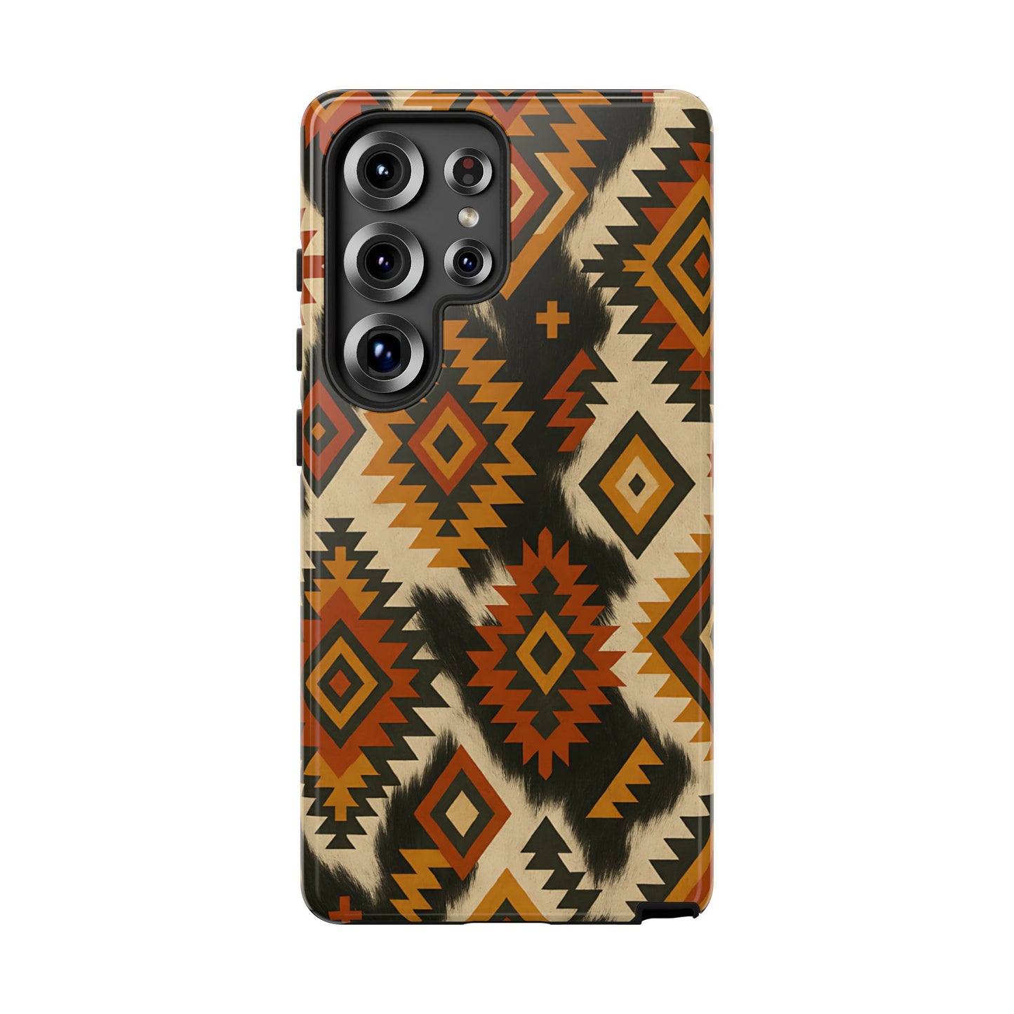 Desert  Aztec + Cowhide Tough Phone Case