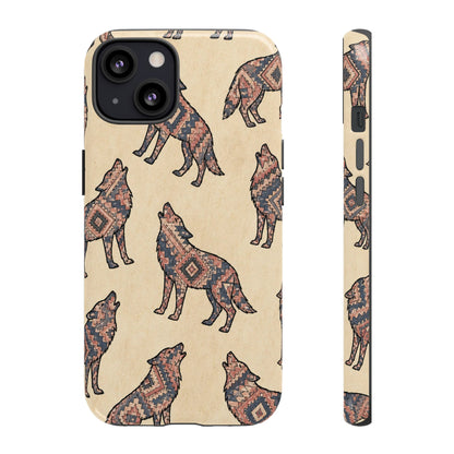Rose Aztec Wolf Tough Case