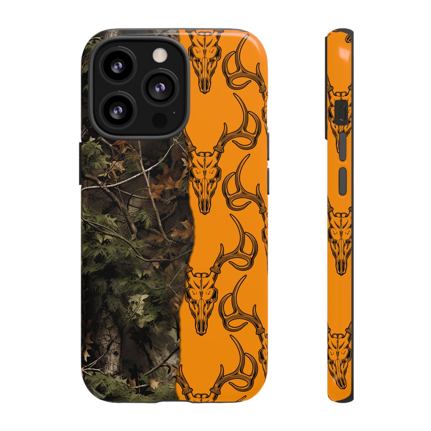 Camo Deer Skulls Orange Tough Case