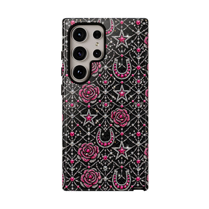 Rhinestone Rose Tough Case