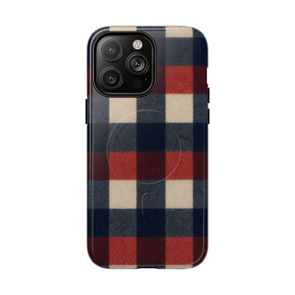 Patriotic Plaid Magnetic Case