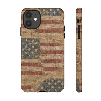 Burlap Flag Tough Case