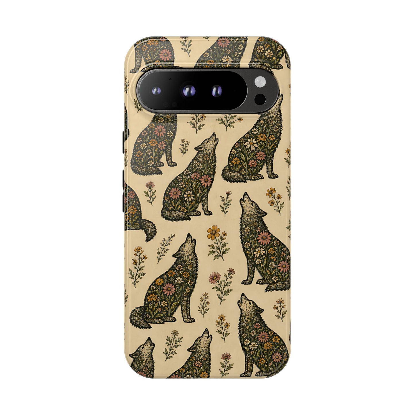 Floral Wolves Tough Case