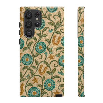 Turquoise Horseshoe Mosaic Tough Case