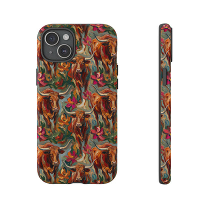 Painted Longhorns Tough Case