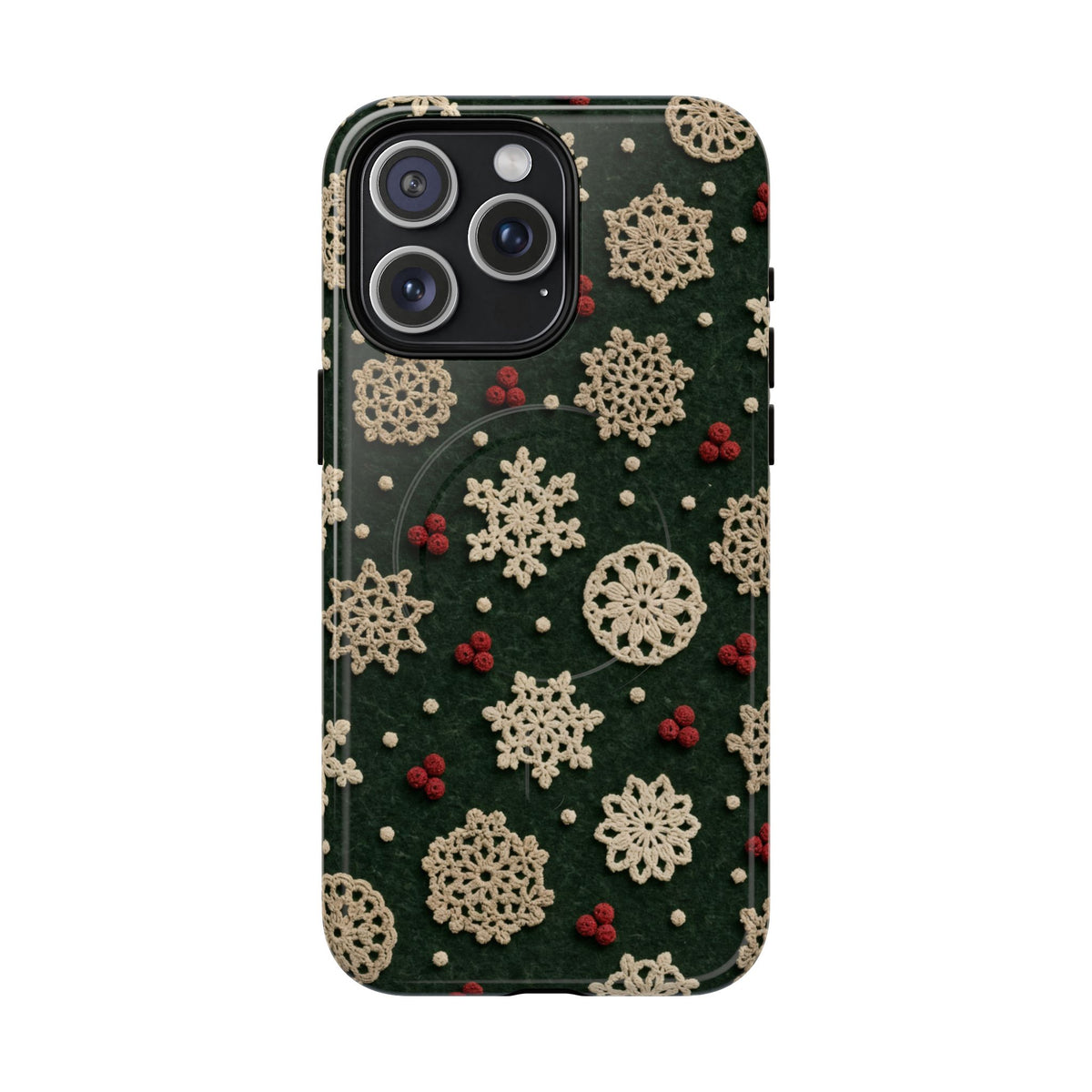 Crochet Snowflakes Magnetic Case